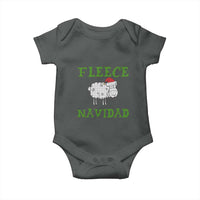 Funny Christmas Sheep Baby Onesie Fleece Navidad Feliz Festive Xmas