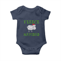 Funny Christmas Sheep Baby Onesie Fleece Navidad Feliz Festive Xmas