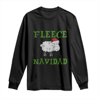 Funny Christmas Sheep Long Sleeve Shirt Fleece Navidad Feliz Festive Xmas