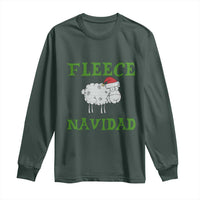 Funny Christmas Sheep Long Sleeve Shirt Fleece Navidad Feliz Festive Xmas