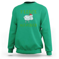 Funny Christmas Sheep Sweatshirt Fleece Navidad Feliz Festive Xmas - Wonder Print Shop