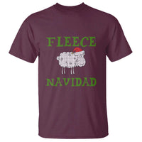 Funny Christmas Sheep T Shirt Fleece Navidad Feliz Festive Xmas - Wonder Print Shop