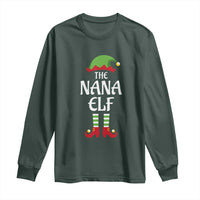 Christmas The Nana Elf Long Sleeve Shirt Funny Grandma Xmas Family Matching