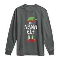 Christmas The Nana Elf Long Sleeve Shirt Funny Grandma Xmas Family Matching