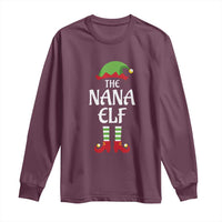 Christmas The Nana Elf Long Sleeve Shirt Funny Grandma Xmas Family Matching