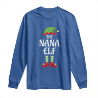 Christmas The Nana Elf Long Sleeve Shirt Funny Grandma Xmas Family Matching