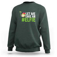 Christmas Elf Sweatshirt Let Me Take An Elfie - Wonder Print Shop