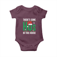 Christmas Santa Ho Ho Ho Baby Onesie There's Some Hos In This House