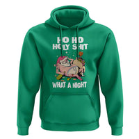 Funny Drunk Santa Hoodie Ho Ho Holy Shirt What A Night