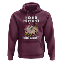 Funny Drunk Santa Hoodie Ho Ho Holy Shirt What A Night