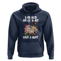 Funny Drunk Santa Hoodie Ho Ho Holy Shirt What A Night