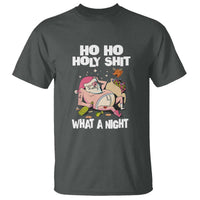 Funny Drunk Santa T Shirt Ho Ho Holy Shirt What A Night - Wonder Print Shop