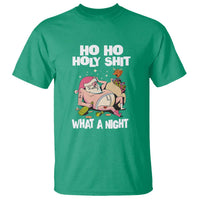 Funny Drunk Santa T Shirt Ho Ho Holy Shirt What A Night - Wonder Print Shop
