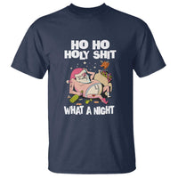 Funny Drunk Santa T Shirt Ho Ho Holy Shirt What A Night - Wonder Print Shop