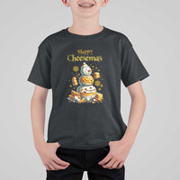 Christmas Cheese Lover T Shirt For Kid Happy Cheesemas Merry Xmas - Wonder Print Shop