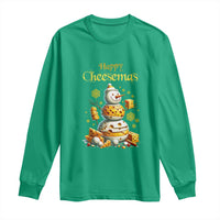 Christmas Cheese Lover Long Sleeve Shirt Happy Cheesemas Merry Xmas