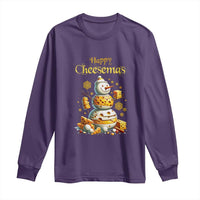Christmas Cheese Lover Long Sleeve Shirt Happy Cheesemas Merry Xmas