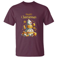 Christmas Cheese Lover T Shirt Happy Cheesemas Merry Xmas - Wonder Print Shop