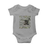 American Veteran Baby Onesie Of The US Army Camouflage Flag TS02