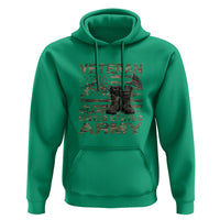 American Veteran Hoodie Of The US Army Camouflage Flag