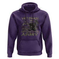 American Veteran Hoodie Of The US Army Camouflage Flag