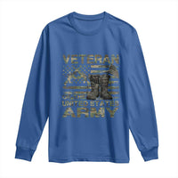 American Veteran Long Sleeve Shirt Of The US Army Camouflage Flag