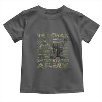 American Veteran Toddler T Shirt Of The US Army Camouflage Flag