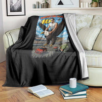 Patriotic Americanana Speed Legend 16 Tribute Throw Blanket American Hero Bald Eagle Speedway Memorial - Wonder Print Shop