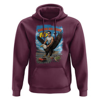 Patriotic Americana Speed Legend 16 Tribute Hoodie American Hero Bald Eagle Speedway Memorial - Wonder Print Shop