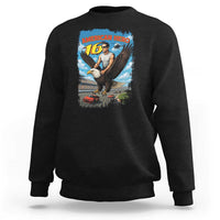 Patriotic Americana Speed Legend 16 Tribute Sweatshirt American Hero Bald Eagle Speedway Memorial - Wonder Print Shop