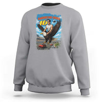 Patriotic Americana Speed Legend 16 Tribute Sweatshirt American Hero Bald Eagle Speedway Memorial - Wonder Print Shop