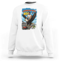 Patriotic Americana Speed Legend 16 Tribute Sweatshirt American Hero Bald Eagle Speedway Memorial - Wonder Print Shop