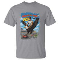 Patriotic Americana Speed Legend 16 Tribute T Shirt American Hero Bald Eagle Speedway Memorial - Wonder Print Shop