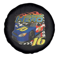 Vintage Americana Speed Legend 16 Tribute Spare Tire Cover American Hero #16 Stock Car Memorial - Wonder Print Shop