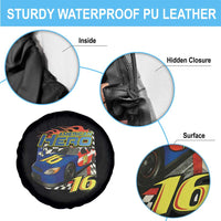 Vintage Americana Speed Legend 16 Tribute Spare Tire Cover American Hero #16 Stock Car Memorial - Wonder Print Shop