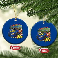 Vintage Americana Speed Legend 16 Tribute Ceramic Ornament American Hero #16 Stock Car Memorial - Wonder Print Shop