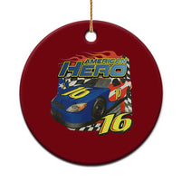 Vintage Americana Speed Legend 16 Tribute Ceramic Ornament American Hero #16 Stock Car Memorial - Wonder Print Shop