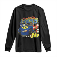 Vintage Americana Speed Legend 16 Tribute Long Sleeve Shirt American Hero #16 Stock Car Memorial - Wonder Print Shop