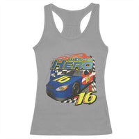 Vintage Americana Speed Legend 16 Tribute Racerback Tank Top American Hero #16 Stock Car Memorial - Wonder Print Shop