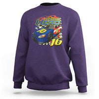 Vintage Americana Speed Legend 16 Tribute Sweatshirt American Hero #16 Stock Car Memorial - Wonder Print Shop