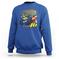 Vintage Americana Speed Legend 16 Tribute Sweatshirt American Hero #16 Stock Car Memorial - Wonder Print Shop