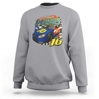 Vintage Americana Speed Legend 16 Tribute Sweatshirt American Hero #16 Stock Car Memorial - Wonder Print Shop