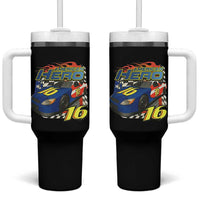 Vintage Americana Speed Legend 16 Tribute Tumbler With Handle American Hero #16 Stock Car Memorial - Wonder Print Shop