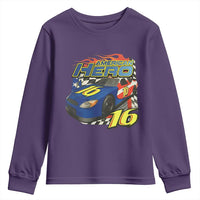 Vintage Americana Speed Legend 16 Tribute Youth Sweatshirt American Hero #16 Stock Car Memorial - Wonder Print Shop