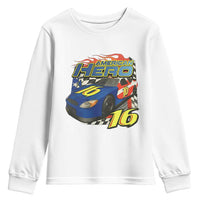 Vintage Americana Speed Legend 16 Tribute Youth Sweatshirt American Hero #16 Stock Car Memorial - Wonder Print Shop