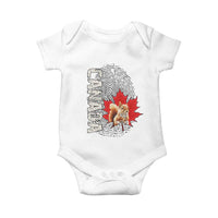 Canada Pride Baby Onesie Maple Leaf Squirrel Canadian Roots