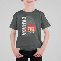 Canada Pride T Shirt For Kid Maple Leaf Squirrel Canadian Roots