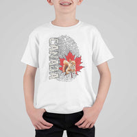 Canada Pride T Shirt For Kid Maple Leaf Squirrel Canadian Roots