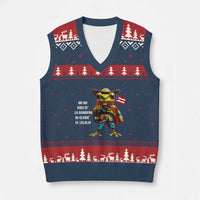 Puerto Rico Coqui V-Neck Knit Sweater Vest Debí Tirar Más Fotos - Wonder Print Shop