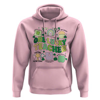 Teachers St Patrick's Day Hoodie One Lucky Teacher Retro Groovy